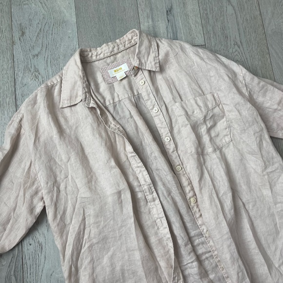 ANTHROPOLOGIE LINEN BUTTON UP!! - Picture 7 of 7